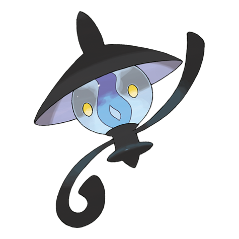 Official Lampent artwork - cute Lampent Pokémon card collector guide
