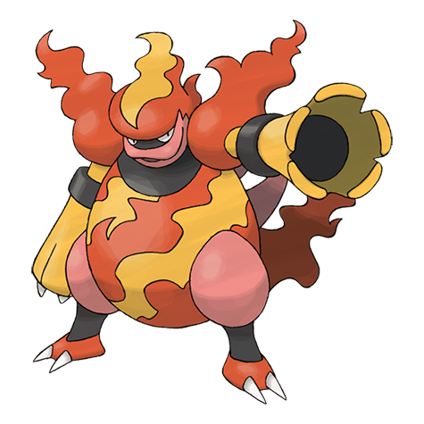 Official Magmortar artwork - cute Magmortar Pokémon card collector guide
