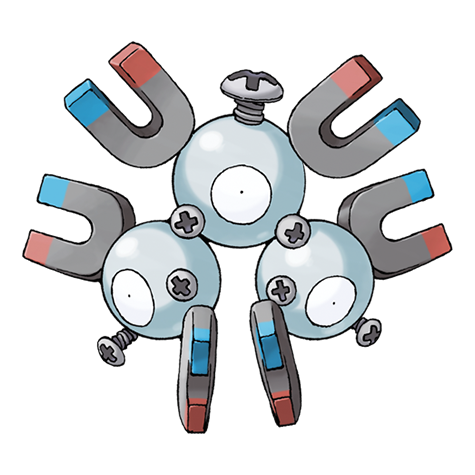 Official Magneton artwork - cute Magneton Pokémon card collector guide