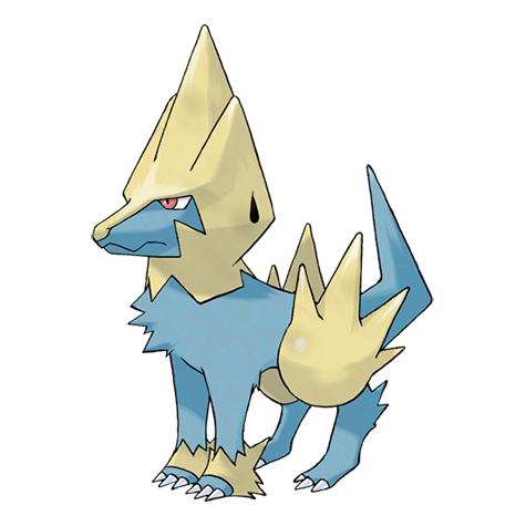 Official Manectric artwork - cute Manectric Pokémon card collector guide