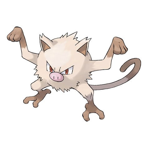 Official Mankey artwork - cute Mankey Pokémon card collector guide