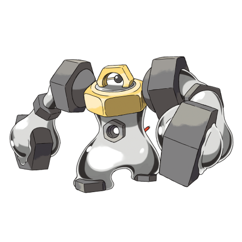 Official Melmetal artwork - cute Melmetal Pokémon card collector guide