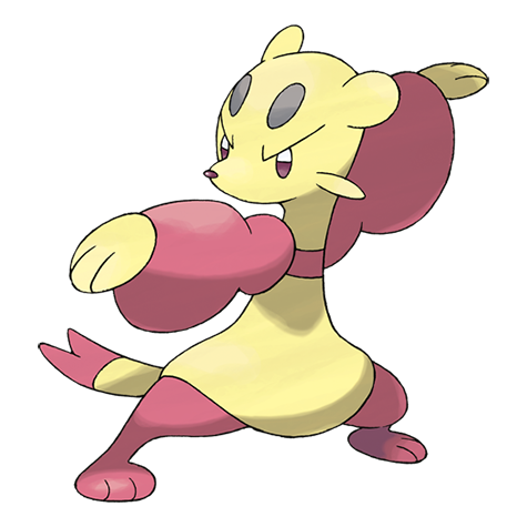 Official Mienfoo artwork - cute Mienfoo Pokémon card collector guide