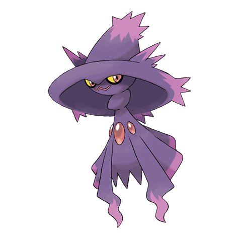 Official Mismagius artwork - cute Mismagius Pokémon card collector guide