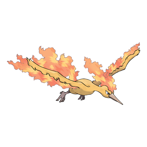 Moltres Official artwork