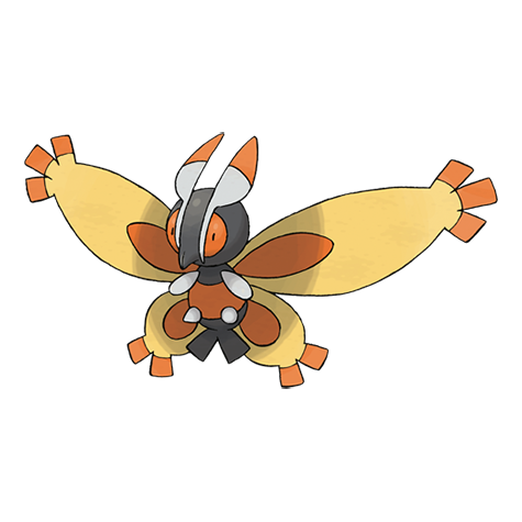 Official Mothim artwork - cute Mothim Pokémon card collector guide