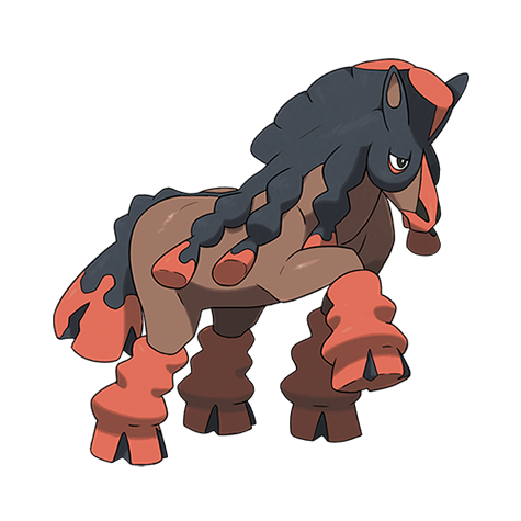 Official Mudsdale artwork - cute Mudsdale Pokémon card collector guide
