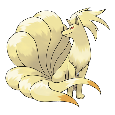 Official Ninetales artwork - cute Ninetales Pokémon card collector guide