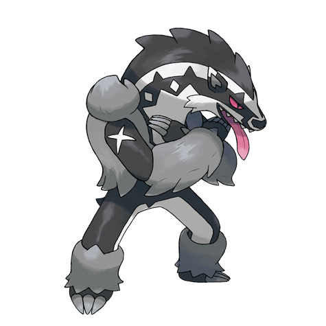 Official Obstagoon artwork - cute Obstagoon Pokémon card collector guide