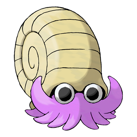 Omanyte Shiny palette