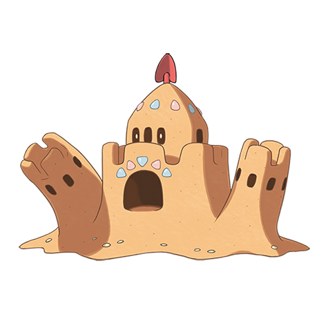 Official Palossand artwork - cute Palossand Pokémon card collector guide
