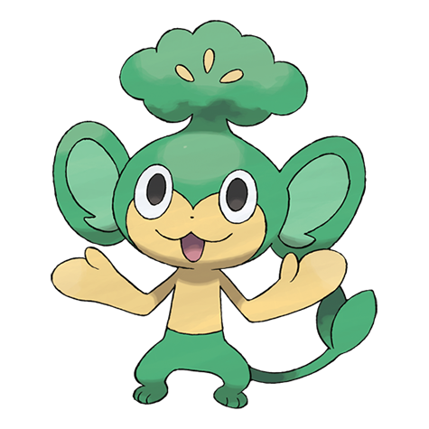 Official Pansage artwork - cute Pansage Pokémon card collector guide