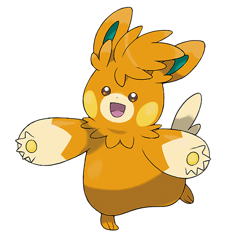 Official Pawmot artwork - cute Pawmot Pokémon card collector guide