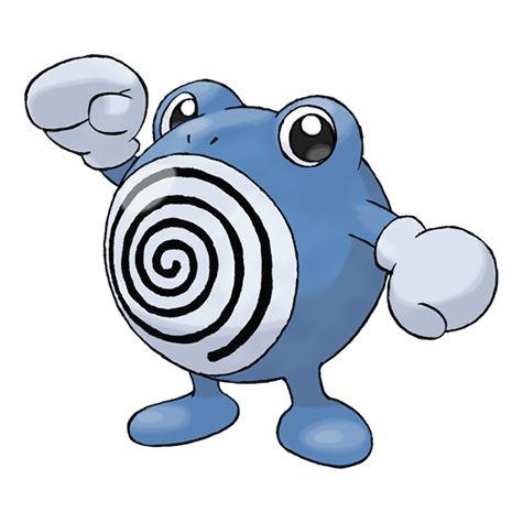 Official Poliwhirl artwork - cute Poliwhirl Pokémon card collector guide