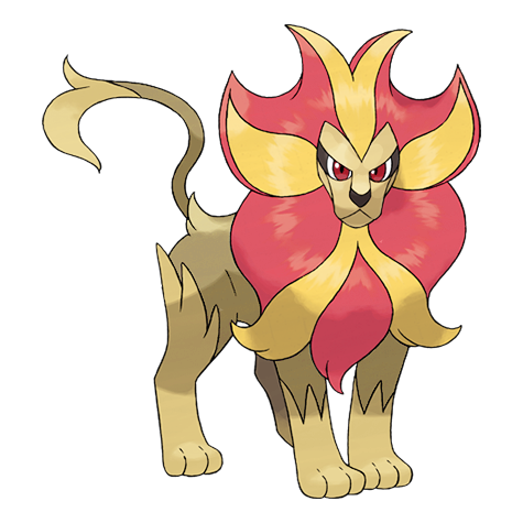 Pyroar Shiny palette