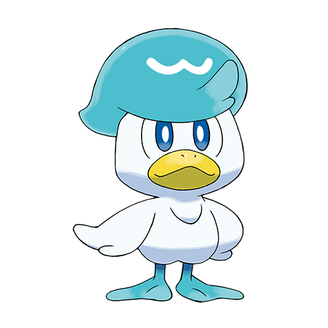Official Quaxly artwork - cute Quaxly Pokémon card collector guide