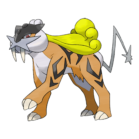Raikou Shiny palette