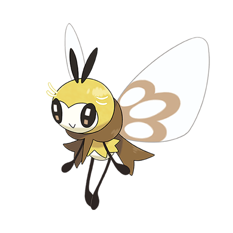 Official Ribombee artwork - cute Ribombee Pokémon card collector guide