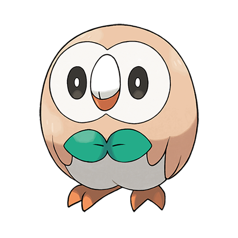 Official Rowlet artwork - cute Rowlet Pokémon card collector guide