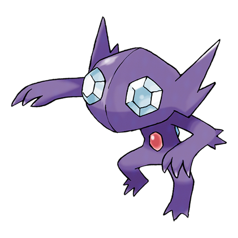 Official Sableye artwork - cute Sableye Pokémon card collector guide