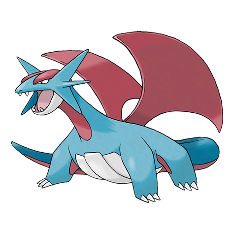 Official Salamence artwork - cute Salamence Pokémon card collector guide