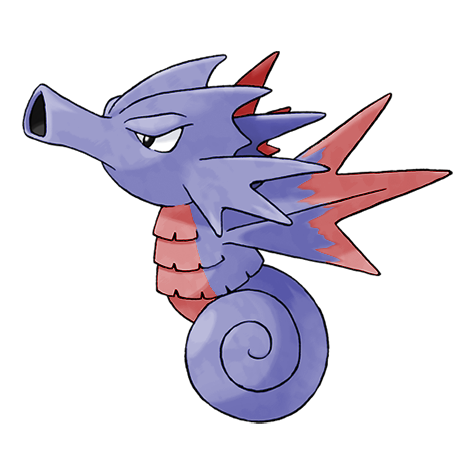 Seadra Shiny palette