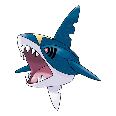 Official Sharpedo artwork - cute Sharpedo Pokémon card collector guide