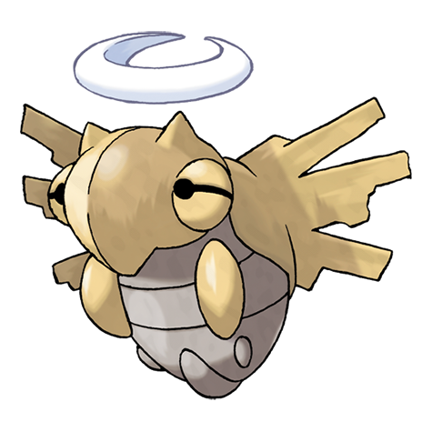 Official Shedinja artwork - cute Shedinja Pokémon card collector guide