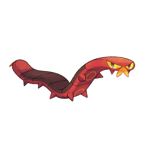 Official Sizzlipede artwork - cute Sizzlipede Pokémon card collector guide