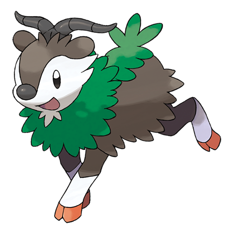 Official Skiddo artwork - cute Skiddo Pokémon card collector guide