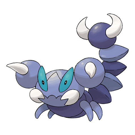 Official Skorupi artwork - cute Skorupi Pokémon card collector guide