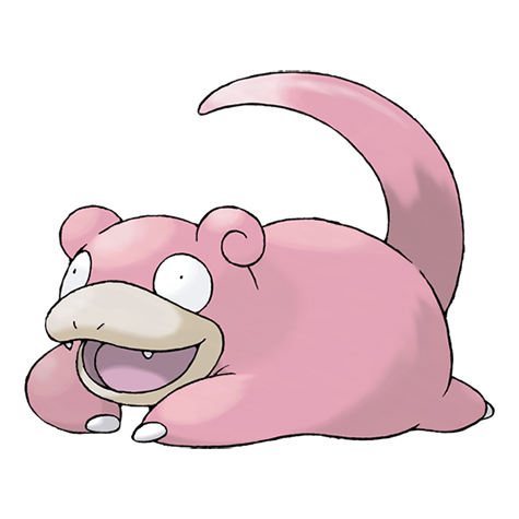 Official Slowpoke artwork - cute Slowpoke Pokémon card collector guide