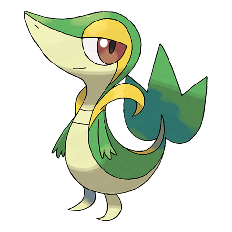 Official Snivy artwork - cute Snivy Pokémon card collector guide