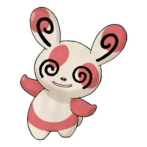 Official Spinda artwork - cute Spinda Pokémon card collector guide