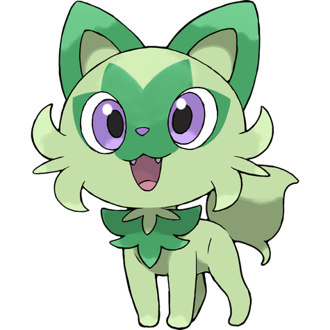 Sprigatito Shiny palette