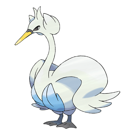 Official Swanna artwork - cute Swanna Pokémon card collector guide