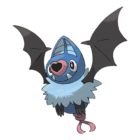 Official Swoobat artwork - cute Swoobat Pokémon card collector guide