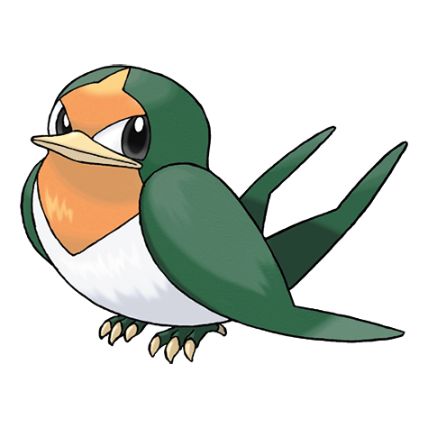 Taillow Shiny palette