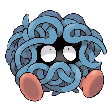 Official Tangela artwork - cute Tangela Pokémon card collector guide