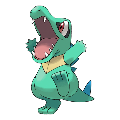 Totodile Shiny palette
