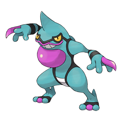 Toxicroak Shiny palette