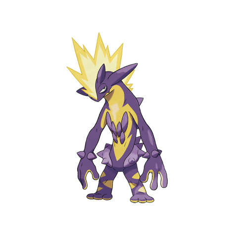 Official Toxtricity artwork - cute Toxtricity Pokémon card collector guide