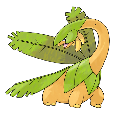 Tropius Shiny palette