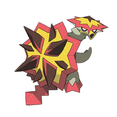 Official Turtonator artwork - cute Turtonator Pokémon card collector guide