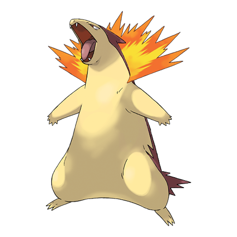 Typhlosion Shiny palette