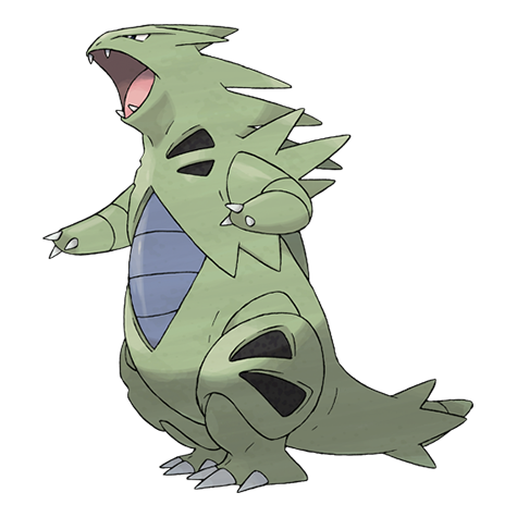 Official Tyranitar artwork - cute Tyranitar Pokémon card collector guide