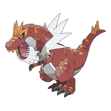 Official Tyrantrum artwork - cute Tyrantrum Pokémon card collector guide