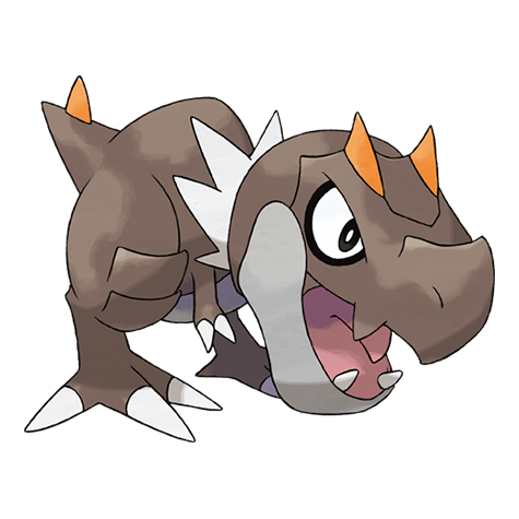 Official Tyrunt artwork - cute Tyrunt Pokémon card collector guide
