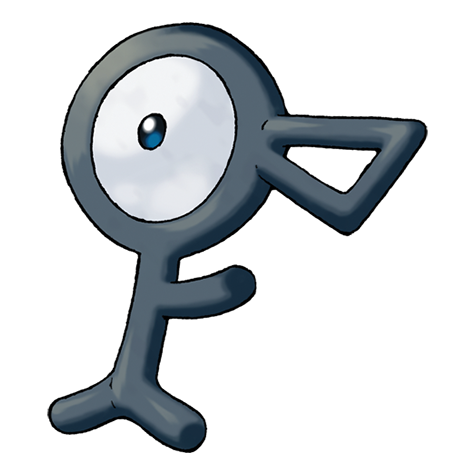 Official Unown artwork - cute Unown Pokémon card collector guide