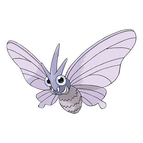 Official Venomoth artwork - cute Venomoth Pokémon card collector guide